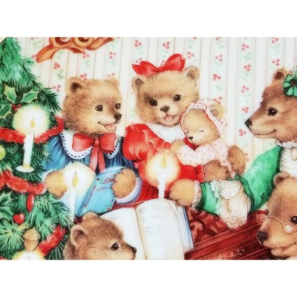 Christmas Avon Plate Together for Christmas 1989 Porcelain 8" Trimmed 22k gold - Picture 8 of 12